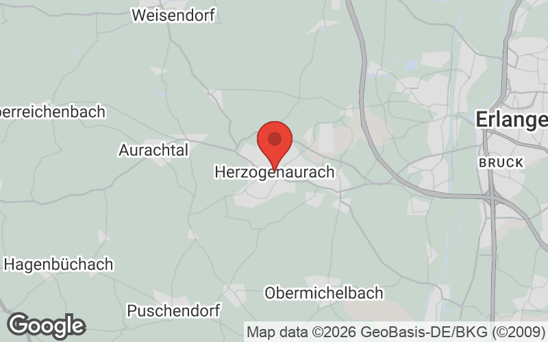 Karte von Herzogenaurach
