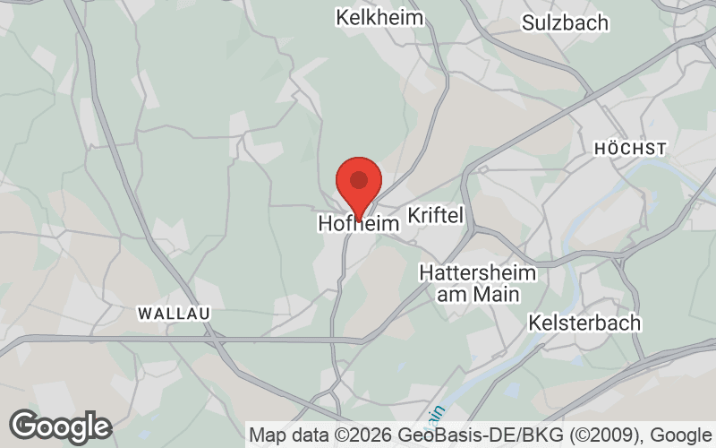 Karte von Hofheim am Taunus