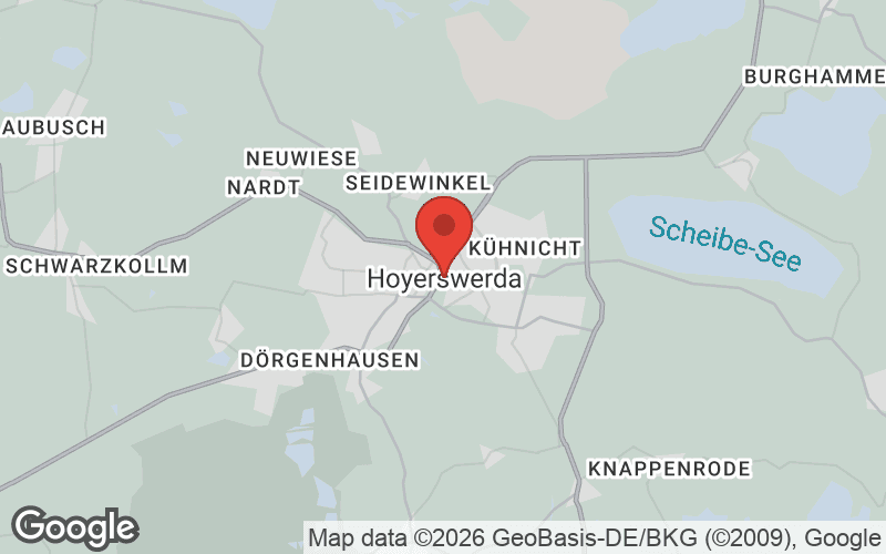 Karte von Hoyerswerda
