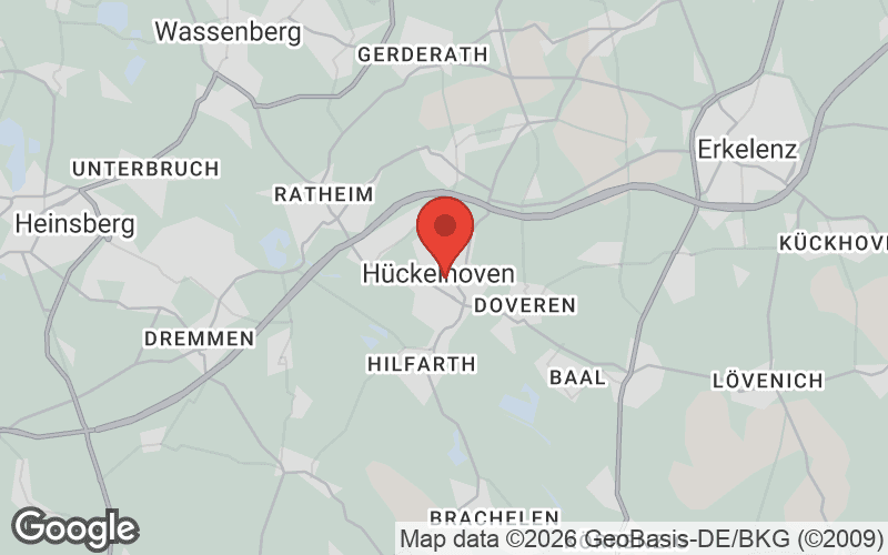 Karte von Hückelhoven