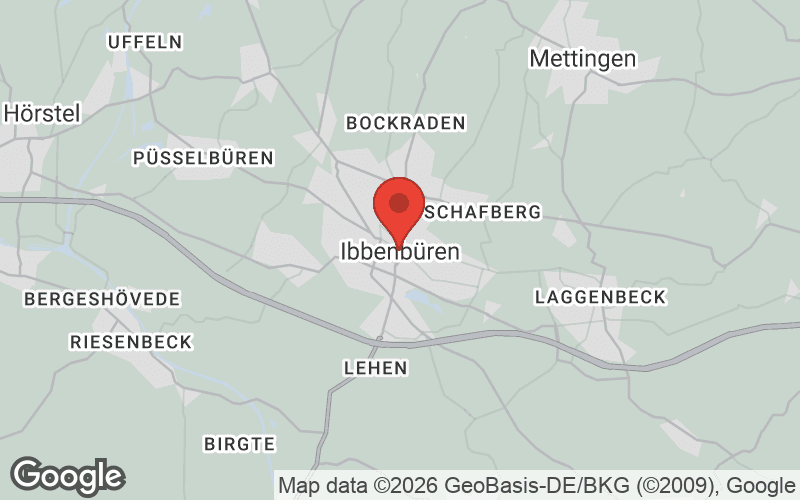 Karte von Ibbenbüren