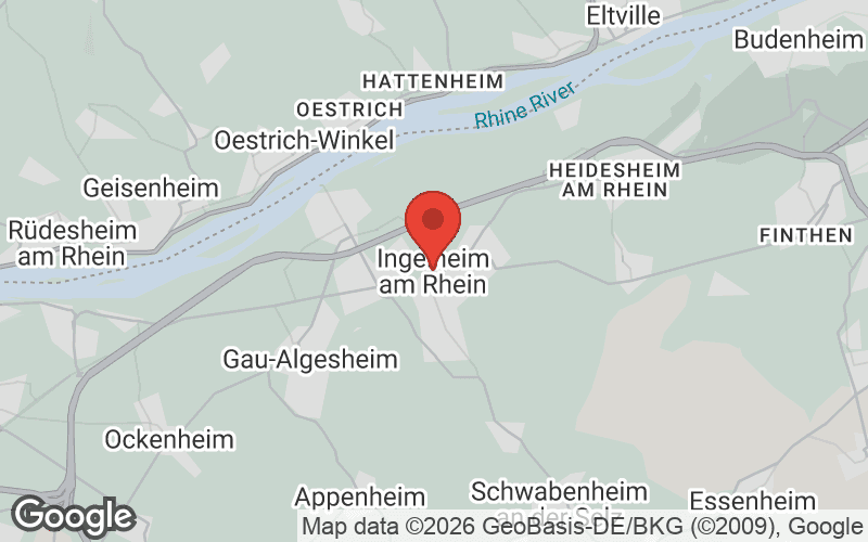 Karte von Ingelheim am Rhein