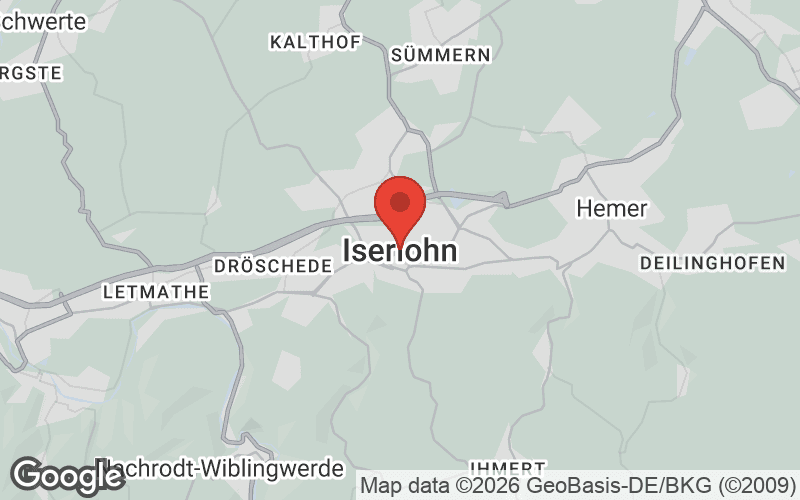 Karte von Iserlohn