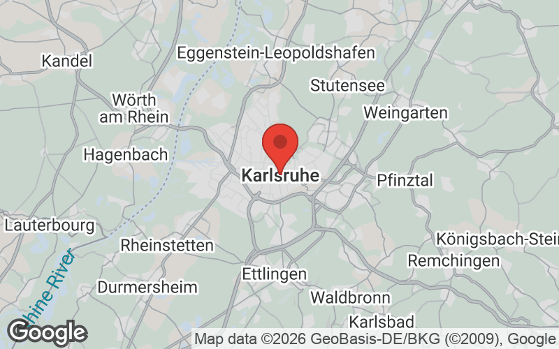 Karte von Karlsruhe