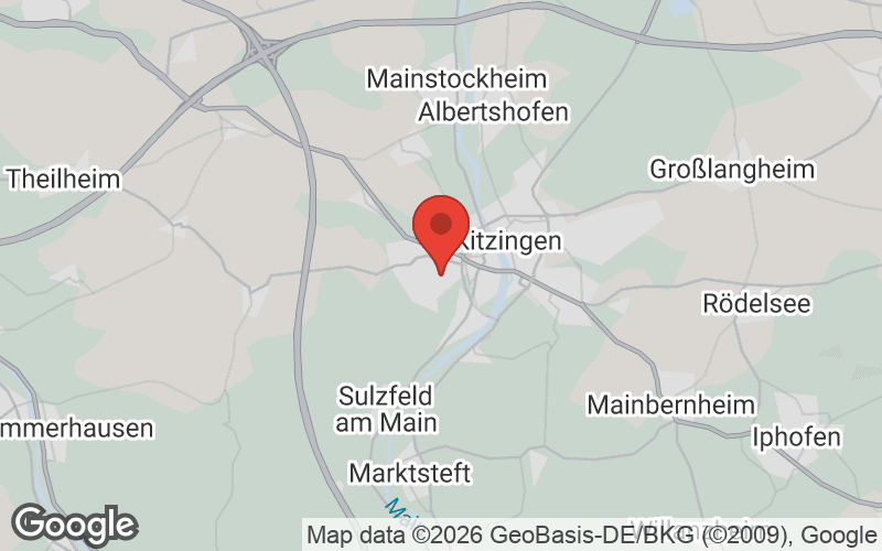 Karte von Kitzingen