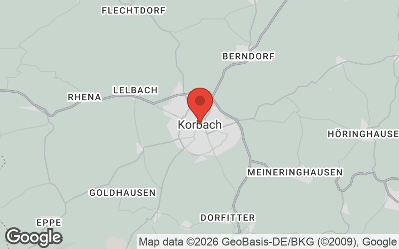Karte von Korbach