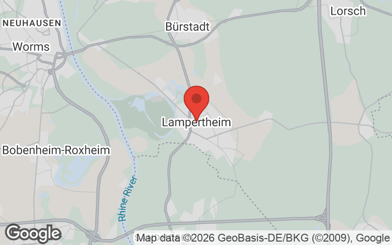 Karte von Lampertheim