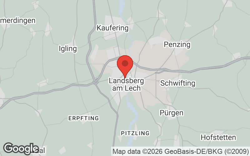 Karte von Landsberg am Lech