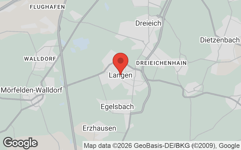 Karte von Langen (Hessen)
