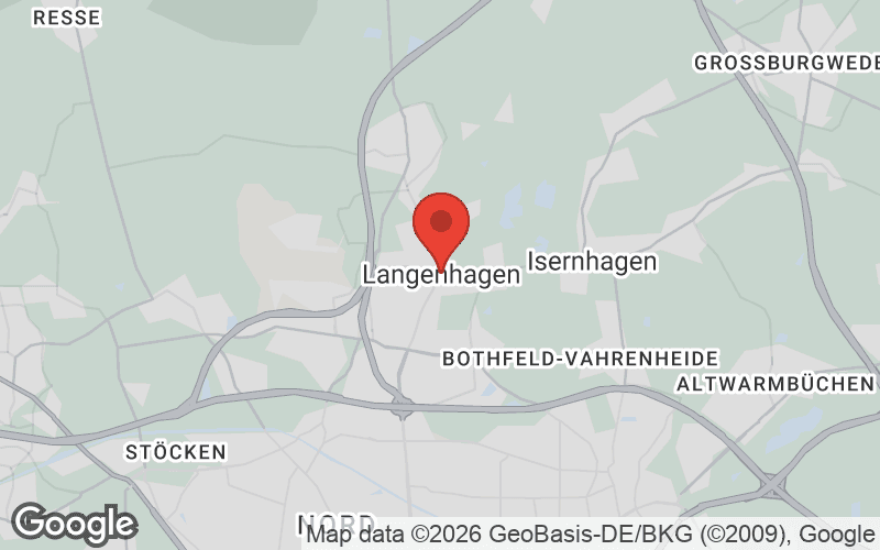 Karte von Langenhagen