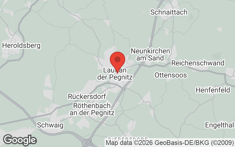 Karte von Lauf an der Pegnitz