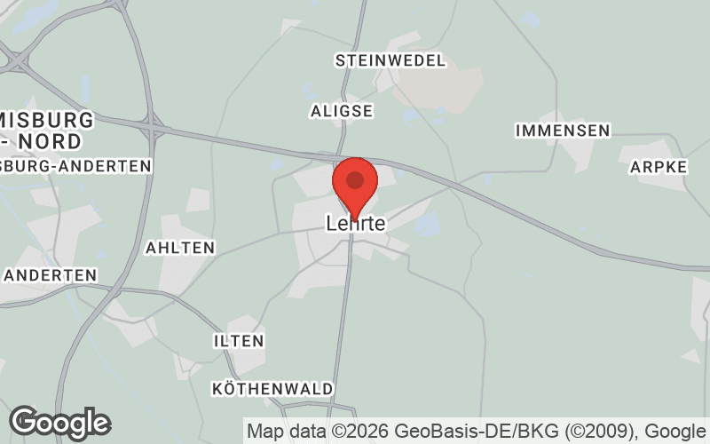 Karte von Lehrte