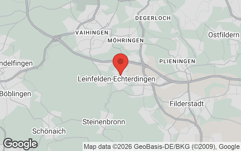 Karte von Leinfelden-Echterdingen