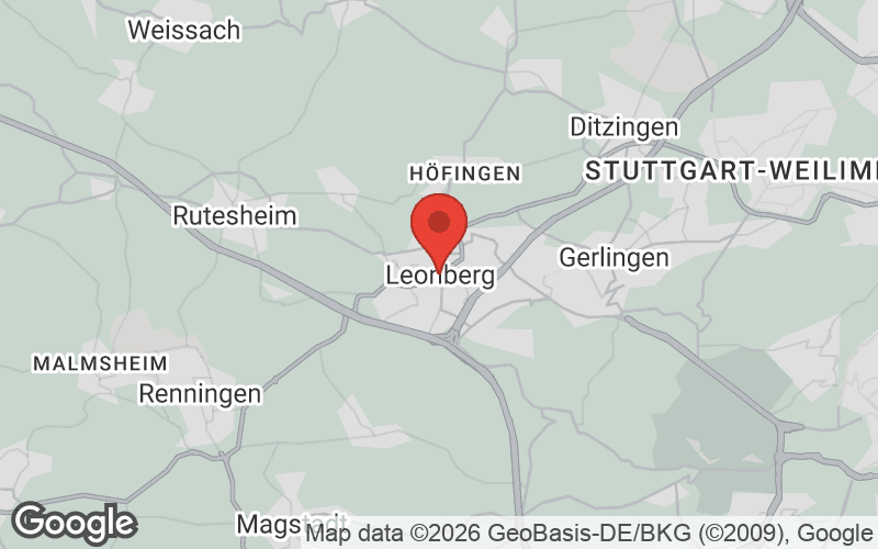 Karte von Leonberg