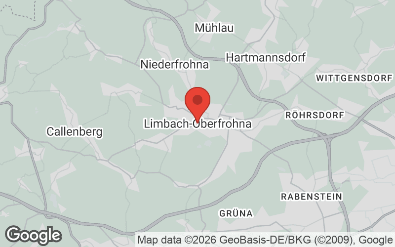 Karte von Limbach-Oberfrohna
