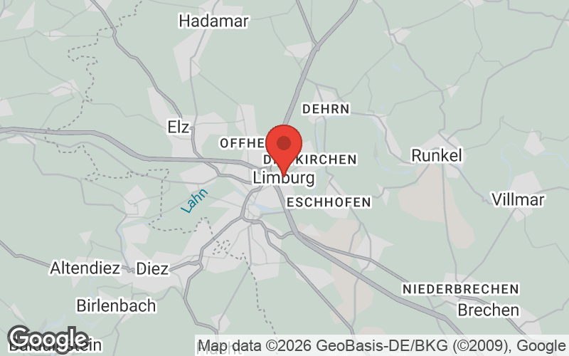 Karte von Limburg an der Lahn