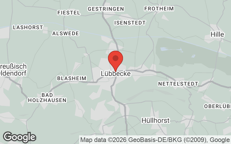 Karte von Lübbecke
