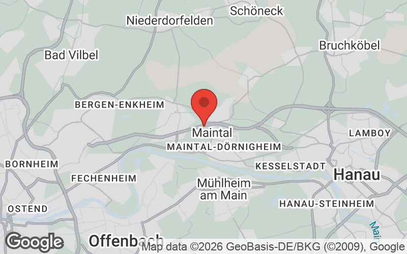 Karte von Maintal