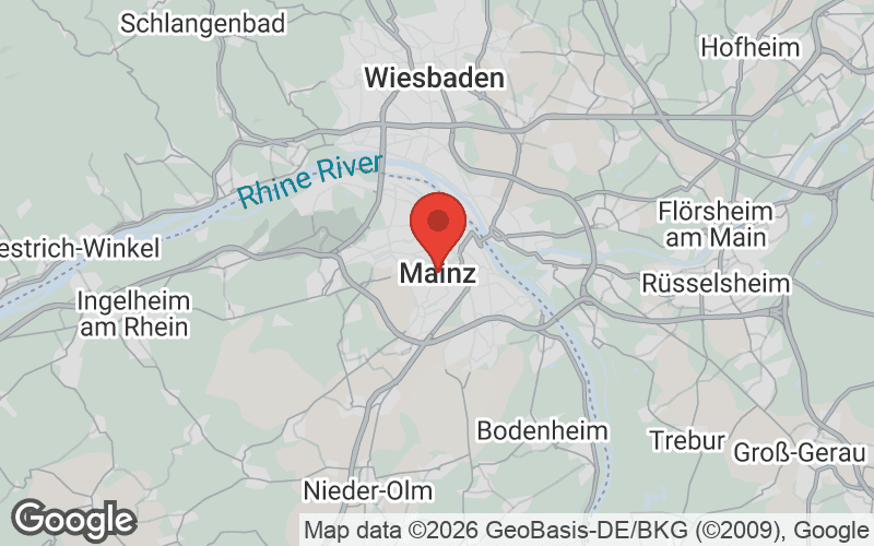 Karte von Mainz