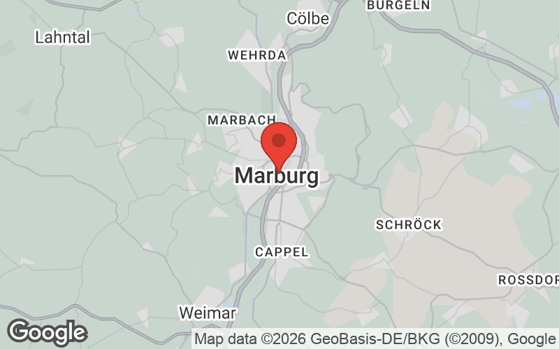 Karte von Marburg
