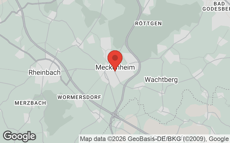 Karte von Meckenheim