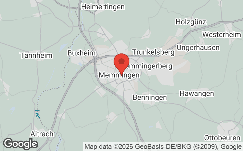Karte von Memmingen