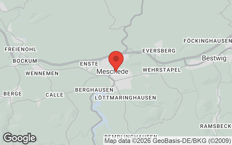 Karte von Meschede