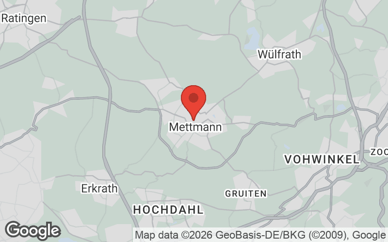 Karte von Mettmann
