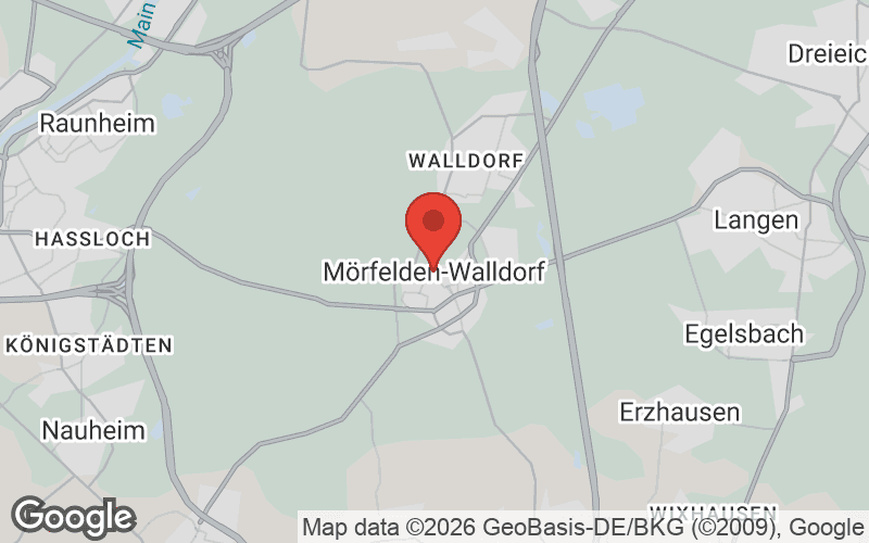 Karte von Mörfelden-Walldorf