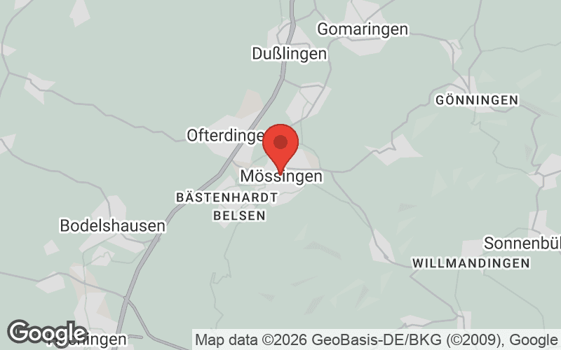 Karte von Mössingen