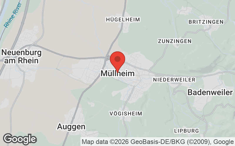 Karte von Müllheim