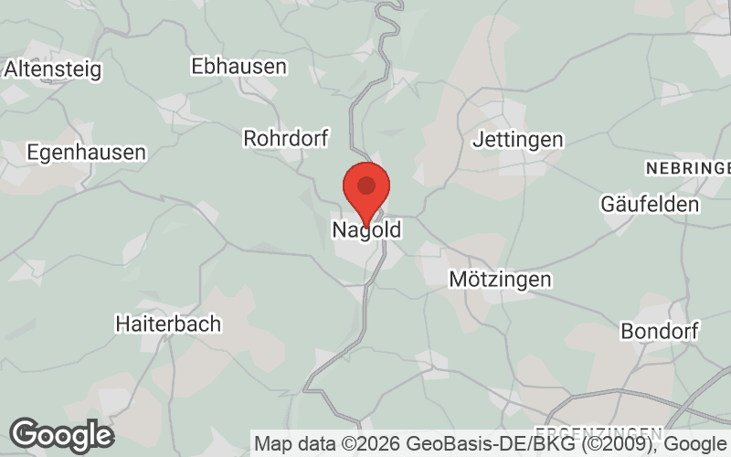 Karte von Nagold