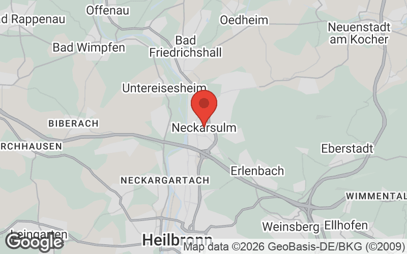 Karte von Neckarsulm