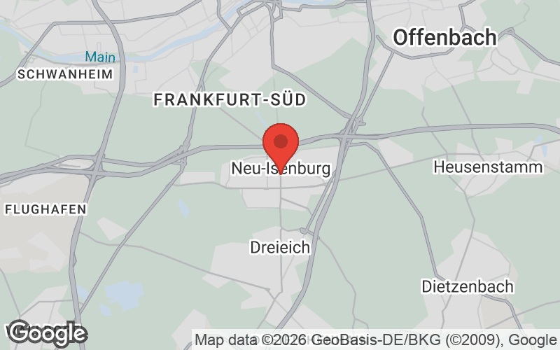 Karte von Neu-Isenburg