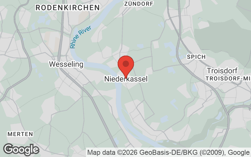 Karte von Niederkassel