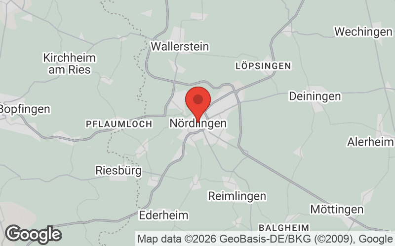 Karte von Nördlingen