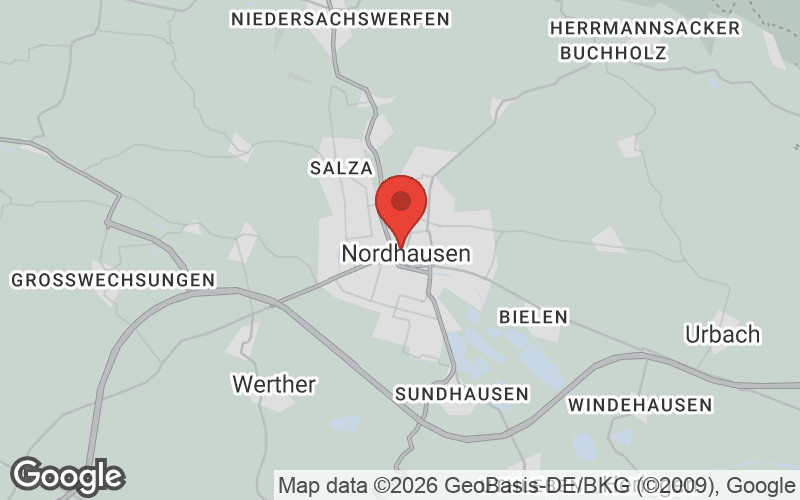 Karte von Nordhausen