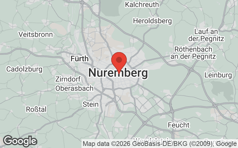 Karte von Nürnberg