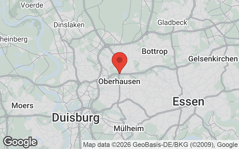 Karte von Oberhausen