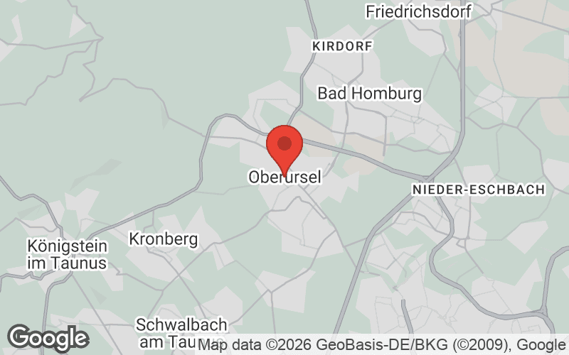 Karte von Oberursel (Taunus)