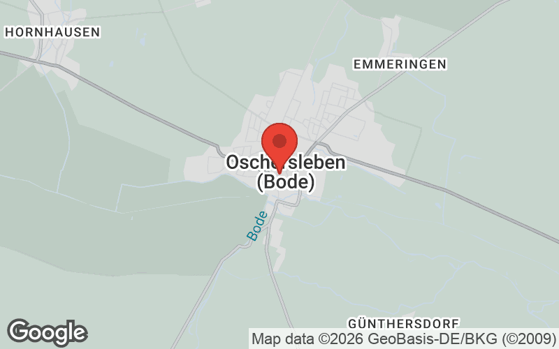 Karte von Oschersleben (Bode)