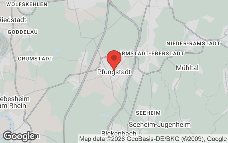 Karte von Pfungstadt