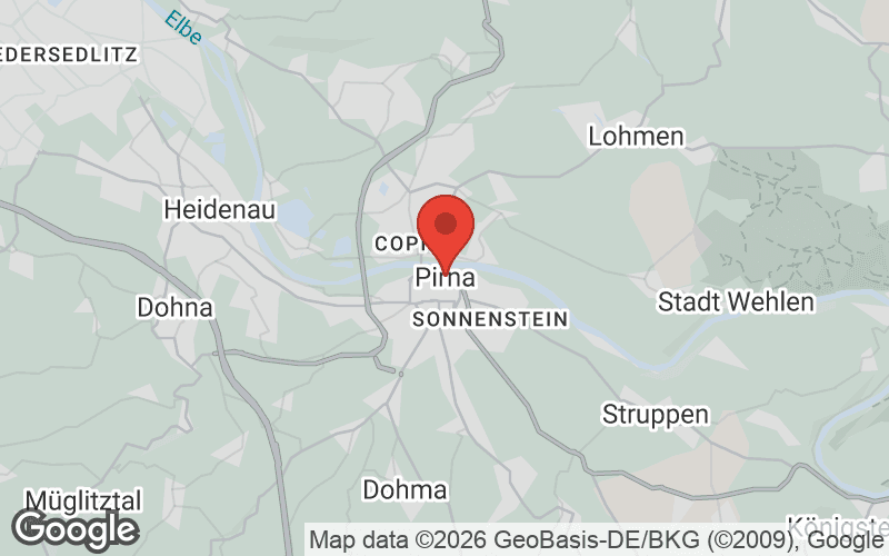 Karte von Pirna