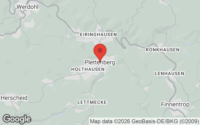 Karte von Plettenberg