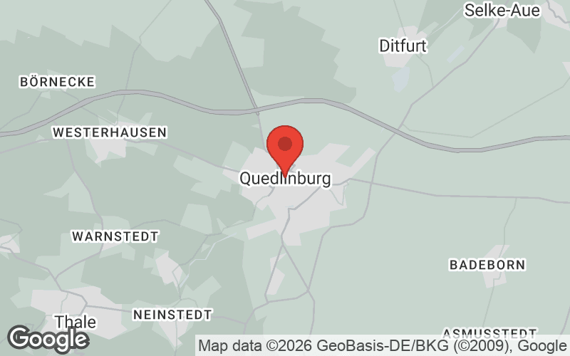 Karte von Quedlinburg