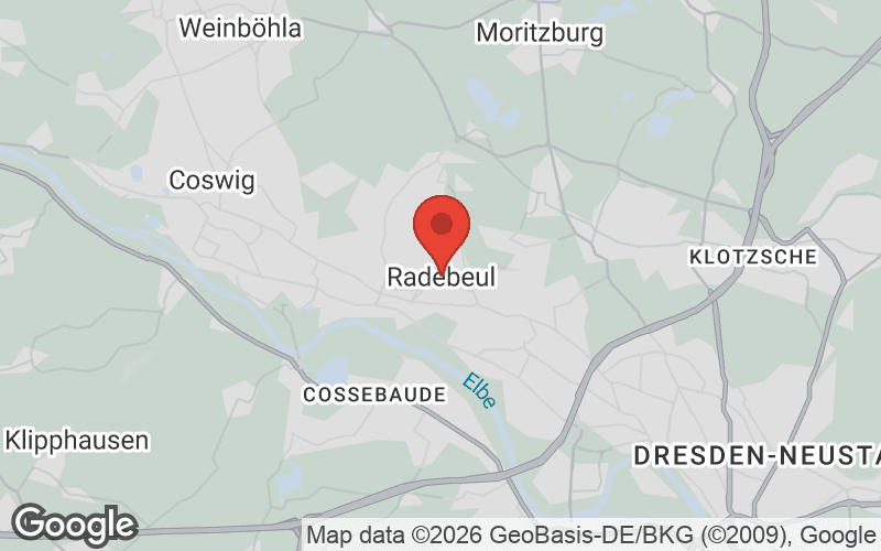 Karte von Radebeul