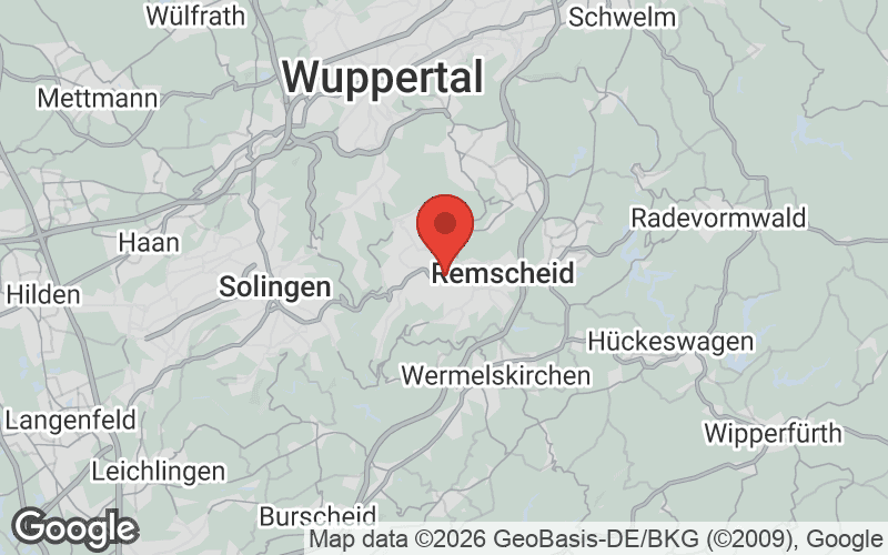 Karte von Remscheid