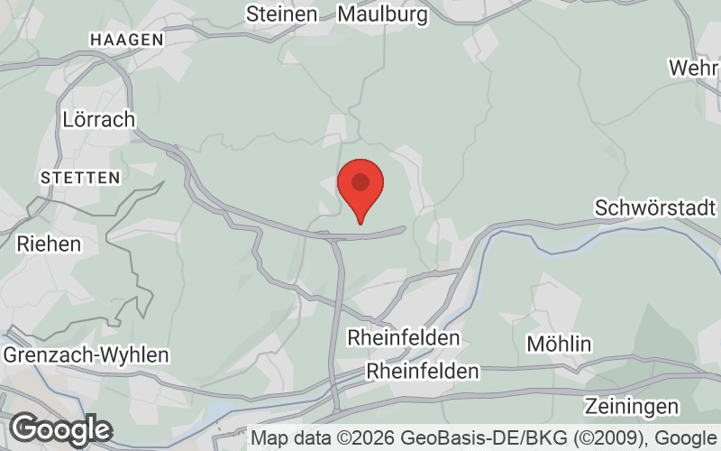 Karte von Rheinfelden (Baden)