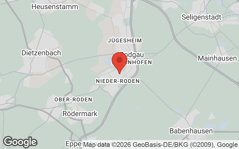 Karte von Rodgau