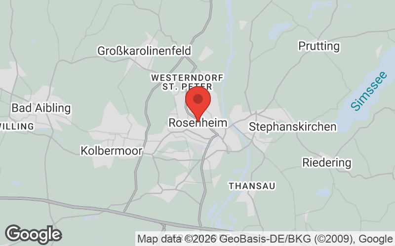 Karte von Rosenheim